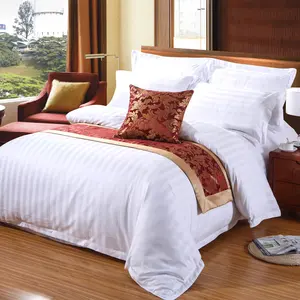 ร้อนขายโรงแรมผ้าปูเตียง100% อียิปต์ผ้าฝ้ายผ้าปูที่นอนชุดเครื่องนอนที่มีปกผ้านวมสำหรับชุดผ้าห่มที่มีคุณภาพ