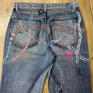 Customizable Denim <strong>Trousers</strong> Digital <strong>Print</strong> Jeans for <strong>Men</strong> Designer Personalized Denim Pants for <strong>Men</strong> - Product Image 5
