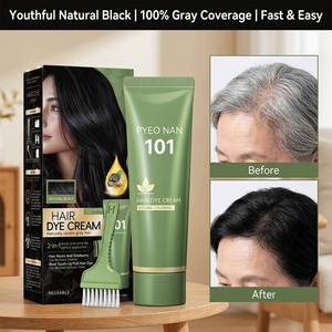 Crema Colorante Professionale <span class=keywords><strong>per</strong></span> <span class=keywords><strong>Capelli</strong></span> Senza <span class=keywords><strong>Ammoniaca</strong></span> e PPD, Copertura al 100% dei <span class=keywords><strong>Capelli</strong></span> Grigi, Shampoo Naturale alle Erbe, Produttore OEM di Tintura <span class=keywords><strong>per</strong></span> <span class=keywords><strong>Capelli</strong></span> - Product Image 3