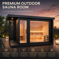 Kabin Sauna Ukuran Kustom OEM Label Pribadi untuk Terapi Panas Kering dan Relaksasi Fisik Seluruh Tubuh Perawatan Harian