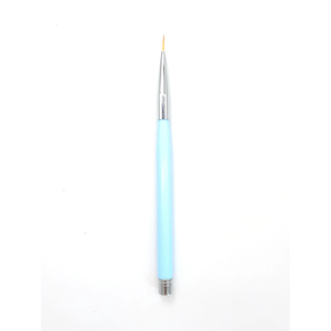 Blue Acrylic Handle Nylon Hair Nail Art Liner Paint Brush <b>Set</b> for Nail Drawing Fine Line Striping DIY Manicure Nail Brushes - Product Image 3