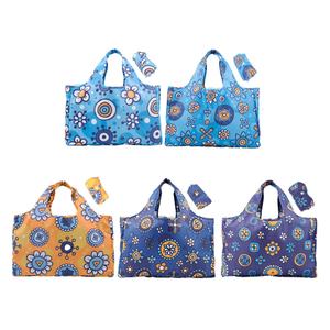 Eco-friendly Fashion Custom Reusable Recycled Rpet Waterproof Polyester Foldable Shoulder <b>Shopping</b> <b>Bags</b> - Product Image 2