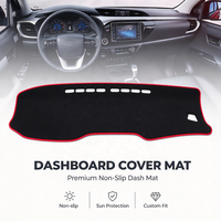 Pour Toyota Hilux 2015 2016 2017 2018 2019 2020 Housse de tableau de bord de voiture Accessoires automobiles Housse de protection du tableau de bord avec antidérapant