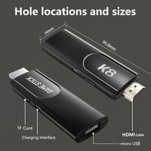 Kablosuz kolu 3D <span class=keywords><strong>Retro</strong></span> Arcade için K8 oyun konsolu abd/ab tak 40000 dahili oyunlar 64GB bellek - Product Image 2