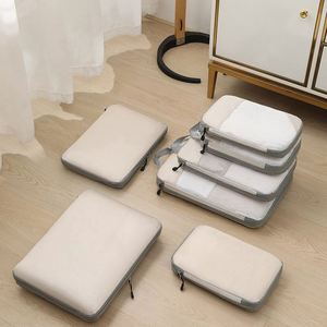 Nuevo Juego de 4 Bolsas de Compresión para Viaje, Bolsa de Almacenamiento de Gran Capacidad para Viajes de Negocios, Juego de Bolsas Impermeables - Product Image 3