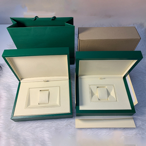 High Quality <b>Big</b> Size New Green Branded Custom Wooden Watch Box Wave Surface Design Rigid Box Multi Slots Premium Watch Brands - Product Image 1