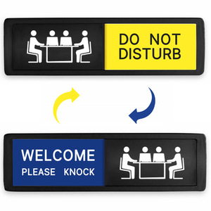 Meeting Room Door Sign Do Not Disturb <b>Sliding</b> Sign 17.8x5cm Water Resistant Office Privacy Indicator - Product Image 3