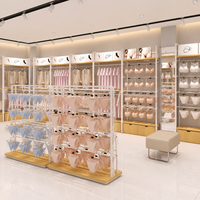 Présentoir Moderne Double Face pour Sous-vêtements, Montage Facile, Portant sur Pied, Idéal pour Lingerie et Boutiques de Vêtements
