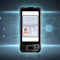 Lecteur portable industriel robuste avec scanner d'iris, PDA, lecteur QR/code-barres/NFC/RFID, étanchéité IP67, Android 12.0, processeur Octa-core, 64 Mo de stockage