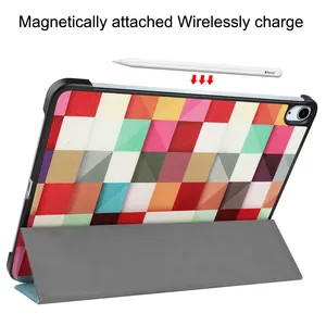 Casing tablet magnetik pintar, penutup tahan guncangan untuk iPad Air 11 2024 inci, casing tablet magnetis pintar motif kustom untuk iPad Air 11 10.9 inci