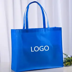 कस्टम लोगो गैर बुना बैग थोक शॉपिंग प्रचार तह पुन: प्रयोज्य पैकेजिंग गैर बुना कपड़े बैग
