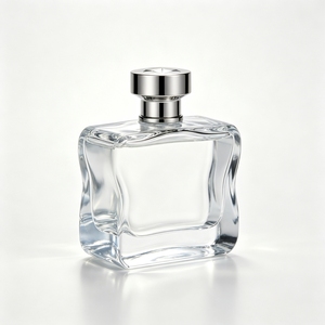 Wholesale US Stock Warehouse 100ml Square Luxury Designer Perfume Bottle EDP EDT Lasts 12h <b>Spray</b> Screw Cap Stainless Glass - Product Image 1