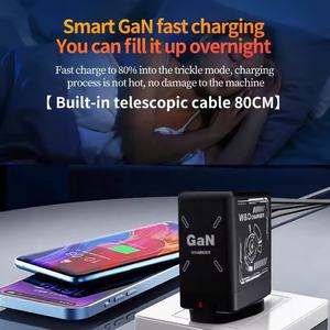 Pengisi daya cepat <span class=keywords><strong>Universal</strong></span>, <span class=keywords><strong>120W</strong></span>, pengisian daya Cepat GaN Flash dengan adaptor tipe-c dan QC3.0 dapat dilipat - Product Image 2