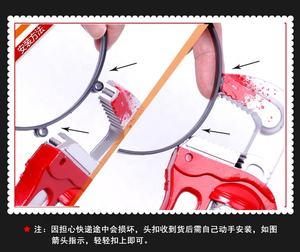 Enfants en plastique décorations de pâques GG Costume <span class=keywords><strong>couteau</strong></span> noir bandeau cheveux accessoires Zombie <span class=keywords><strong>Halloween</strong></span> bandeau pour adultes enfants - Product Image 3