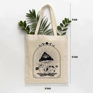 Free Sample Black Cat Canvas Tote <b>Bag</b> Vintage <b>Flowers</b> Cute <b>Bag</b> Aesthetic Reusable Shopping Grocery <b>Bags</b> Birthday <b>Gifts</b> for - Product Image 5