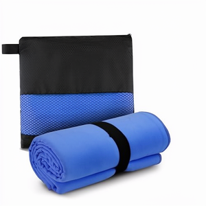 Adult <b>Towel</b> 90 X 180Cm With Carry Bag-Quick-Drying and Versatile <b>Microfiber</b> <b>Towel</b>-Xl Gym <b>Towel</b>-Blue - Product Image 1