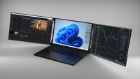 Monitor game portabel, monitor game ultra-tipis 14 inci 1080p dengan USB Tipe C untuk memperluas layar game PC laptop
