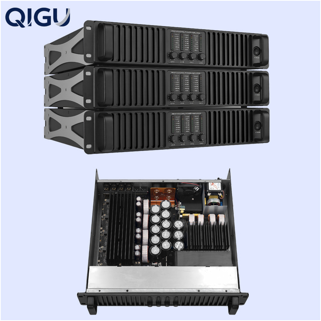 Power Amplifier 5600W X 4(2 Ohm) 4000W X 4(4 Ohm) 2000W X 4(8 Ohm) 4-Channel Digital Class D Sound Amplifier for Speakers