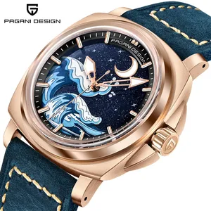 NEW Fashion <span class=keywords><strong>NH35A</strong></span> Montre Mécanique Homme <span class=keywords><strong>PAGANI</strong></span> DESIGN YS014 Verre Saphir AR Acier Inoxydable Montre-Bracelet Étanche Reloj Hombre - Product Image 1