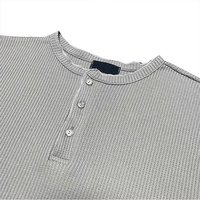Chemise Annshine Fashion 2026 la plus vendue pour homme, à manches longues, en maille gaufrée, avec poignets droits, polyvalente, amincissante, couleur unie