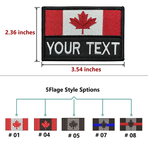 Customizable <strong>Name</strong> <strong>Patches</strong> Hook and Loop Fastener Outdoors Tactical Embroidered <strong>Name</strong> Tapes Canada Flag Embroidery <strong>Patch</strong> for Bags - Product Image 3