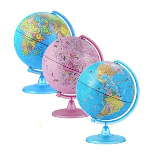 Globo Terráqueo Educativo <span class=keywords><strong>de</strong></span> PVC para Niños, 25 cm, Color Rosa, con Ilustraciones <span class=keywords><strong>de</strong></span> Animales, Mapa Mundial en Inglés/Francés, Globo Giratorio <span class=keywords><strong>de</strong></span> Escritorio <span class=keywords><strong>de</strong></span> 360 Grados - Product Image 5