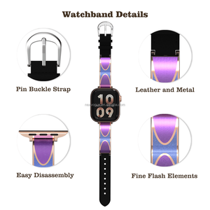 <span class=keywords><strong>Bracelet</strong></span> pour montre série 10, design pop art de luxe tendance 2025, en acier inoxydable respirant et confortable pour femmes - Product Image 3