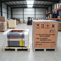 Machine de gravure et de découpe laser CO2 à refroidissement par eau VOIERN 4040 5040 40W 50W pour le bois, l'acrylique, le contreplaqué, le MDF, le cuir, l'IA