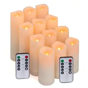Flameless מהבהב Led נרות 3d אמיתי להבה אלקטרוני נדר Led מנורת ליל כל הקדושים בית תפאורה