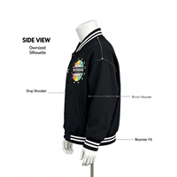Veste universitaire personnalisée avec logo, doublure polaire, chaude pour l'hiver, style baseball, broderie et patch chenille, streetwear, veste Letterman