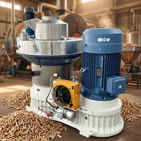 Granulateur vertical centrifuge à matrice annulaire CE pour la production de granulés à haute productivité à partir de coques de riz, herbe, paille, sciure de bois et biomasse