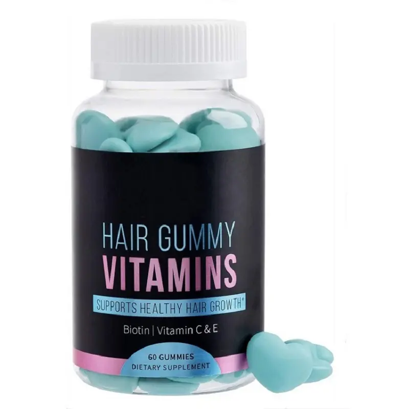 Private Label Sugar Free Hair Nail Skin Vitamin Biotin Gummies Custom Formula Soft Candy OEM