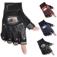 Gants de cyclisme personnalisés d'usine avec protection des articulations, demi-doigts, pour sport, gym, moto, antidérapants, réfléchissants, en maille, pour hommes et femmes, OEM