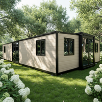 Casa Contenedor Prefabricada Móvil Personalizada de 20, 30 y 40 Pies, Expandible, con Baño y Cocina, Portátil
