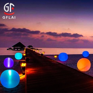 결혼식 호의 선물 충전식 DMX512 프로그램 원격 제어 풍선 LED 비치 볼 - Product Image 2