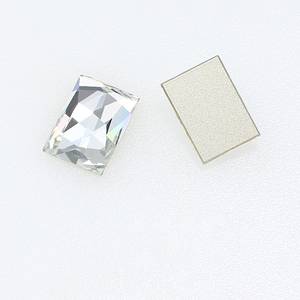 Strass en verre à dos plat de forme rectangulaire, qualité luxe, non thermocollants, perles de cristal <span class=keywords><strong>pour</strong></span> sacs et <span class=keywords><strong>chaussures</strong></span>, vente en gros - Product Image 5