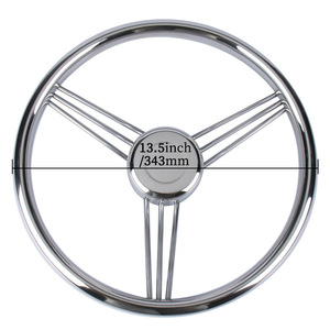Boat Steering Wheel 13.5inch Stainless Steel For Replace Repair Marine <b>Hardware</b> - Product Image 1