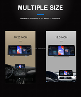 Écran d'affichage vidéo et audio pour voiture Android 8 cœurs QLED 10,25' avec Carplay pour BMW Série 1 F20 F21 NBT Navigation GPS