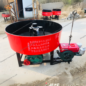 Mélangeur de béton de bouche plate de support vertical de la casserole 500L a fait le mélangeur concret diesel de type mini casserole en Chine - Product Image 6