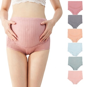 837 # haute élastique réglable tricoté <span class=keywords><strong>coton</strong></span> peigné côtelé <span class=keywords><strong>sous</strong></span>-vêtements de maternité femmes taille haute soutien du ventre pour la <span class=keywords><strong>grossesse</strong></span> - Product Image 1