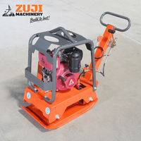 Compacteur de plaques vibrant pour asphalte ZUJI PC150 à moteur essence 6,6 CV, certifié CE, avec moteur à haute efficacité et marche arrière, pour travaux de terrassement