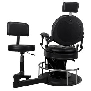 Base Multifuncional Ajustable de Acero Inoxidable para Silla de Barbería Moderna - Product Image 2