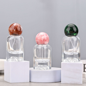 Nuevo Envase de Perfume de Vidrio Cilíndrico con Fondo Volcánico, Personalizable, de 30ml, 50ml y 100ml, con Pulverizador y Tapa de Bola - Product Image 5