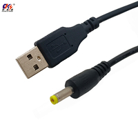 Cable de Carga USB Personalizado, Conector Macho a DC 5.5x2.1, 5.5x2.5, 3.5x1.35, 4.0x1.7, 2.5x0.7mm, para Lámparas, Ventiladores y Juguetes