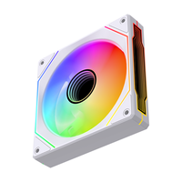 Ventilateur de refroidissement pour ordinateur AntarcChill 120 mm ARGB avec design latéral miroir et PWM 4 broches pour PC de jeu et dissipateur de chaleur CPU, produit en boîte