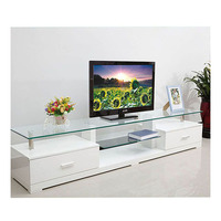 TV-Konsole Hotel-Klapptisch Medien-Plasma-Ständer Regal Schrank Ständer 100 Stück Oben Unten Unter TV Wandmontierte Silberne Möbel-Ecke
