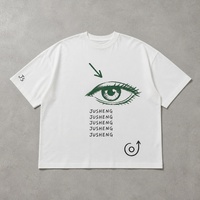 T-shirt surdimensionné pour homme, imprimé graphique en coton, déchiré, style streetwear personnalisé