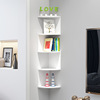 Estante de Almacenamiento de Esquina para Pared, Tipo Madera, con 4 Niveles, para Hogar, Oficina, Baño - Product Image 2