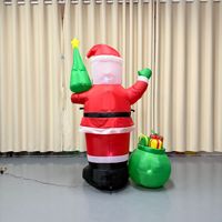 Sacs cadeaux du Père Noël, lumières décoratives LED pour arbre de Noël et décorations gonflables, directement du fabricant transfrontalier