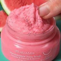 Gommage corporel à la guimauve 250g Pastèque Juteuse Exfoliant Nettoyant Nourrissant Gommage au sucre fouetté Hydratant Peau Lisse et Douce